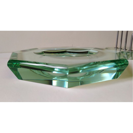 Image 1 of Set de bureau vintage en cristal par Fontana Arte, 1930