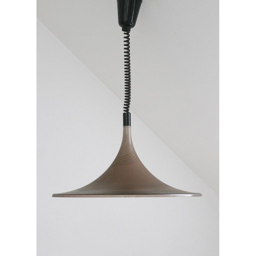 Lampe suspendue vintage à trompette de Meblo, 1970