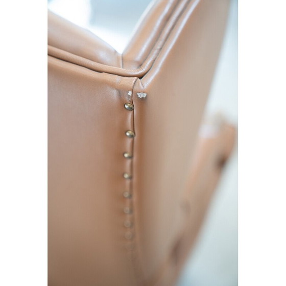 Image 1 of Chaise de bureau vintage en cuir fior, 1980