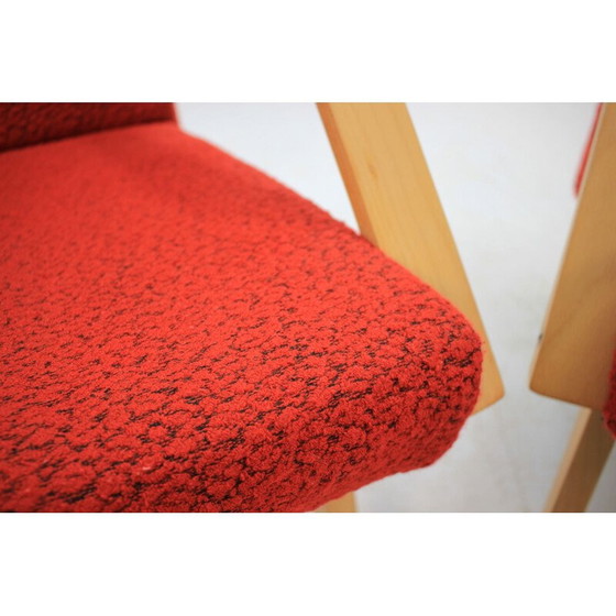 Image 1 of 2 fauteuils tchécoslovaques vintage en bois courbé, 1958
