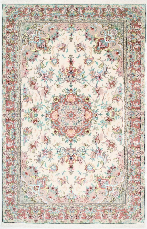 Tapis persan original noué à la main Tabriz 304 X 202 cm Nouveau , Inutilisé