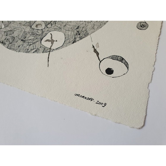 Image 1 of Encre de Chine sur papier vintage n 533 Jérémie Iordanoff, 2009