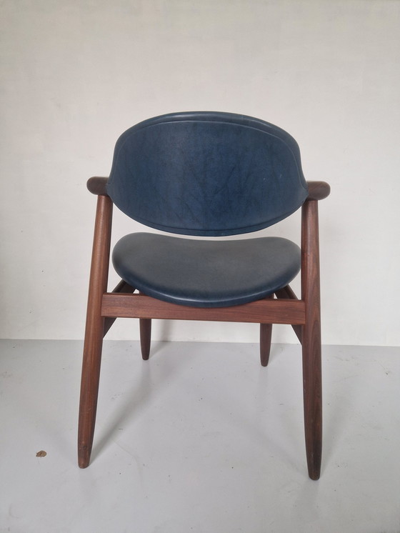 Image 1 of Chaise en teck à cornes de vache By Tijsseling