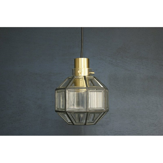 Image 1 of Lampe suspendue en cristal pour Glashütte Limburg, 1960