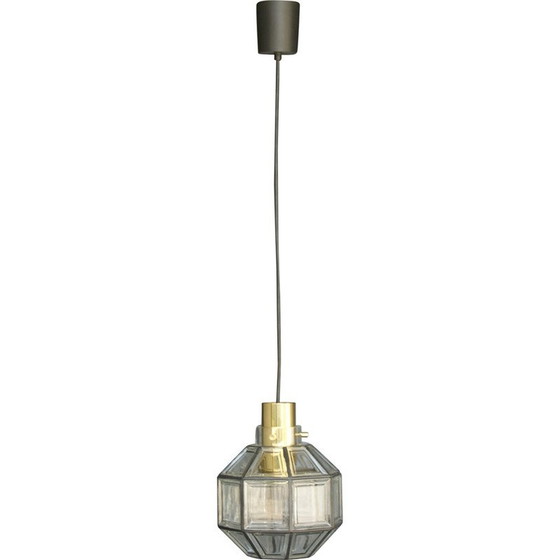 Image 1 of Lampe suspendue en cristal pour Glashütte Limburg, 1960