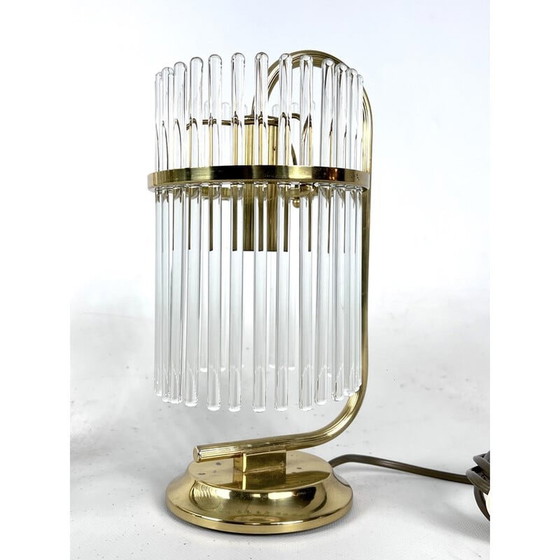 Image 1 of Paire de lampes de table italiennes vintage en laiton par Sciolari, Italie 1970