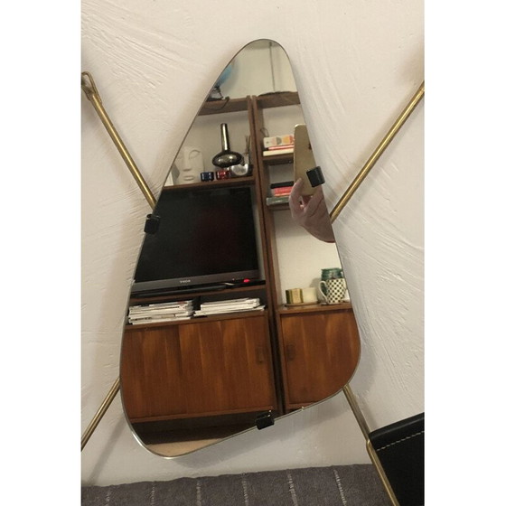 Image 1 of Porte-manteau vintage avec miroir, 1950