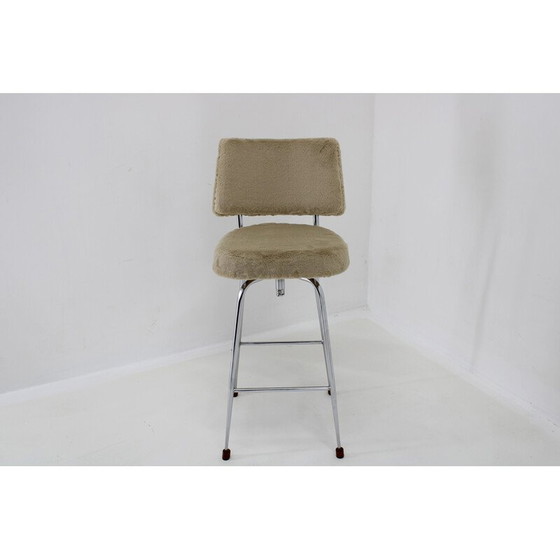Image 1 of Ensemble de 4 chaises de bar vintage, Tchécoslovaquie 1960