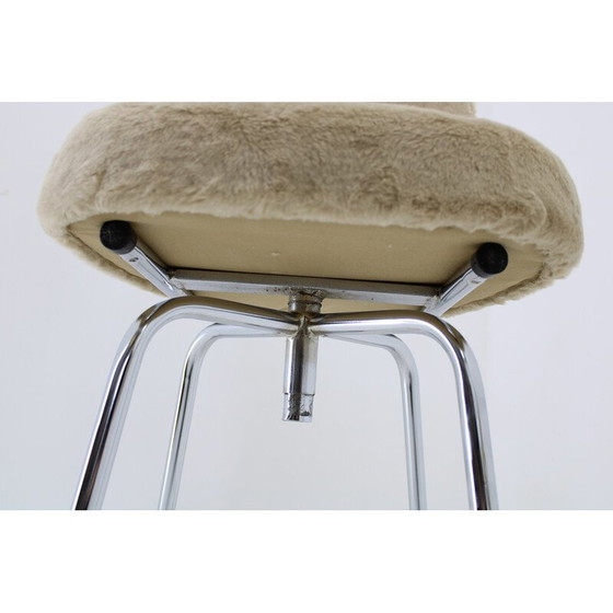 Image 1 of Ensemble de 4 chaises de bar vintage, Tchécoslovaquie 1960