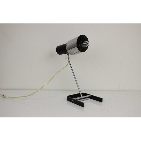 Image 1 of Lampe de table vintage en métal, chrome et acier pour Napako, Tchécoslovaquie 1960