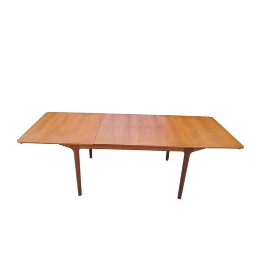 Table de salle à manger extensible en teck par Tom Robertson pour Mcintosh, 1960