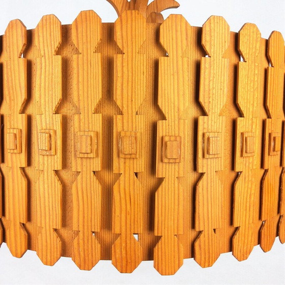 Image 1 of Lampe suspendue scandinave modèle "Krona" en pin, 1960
