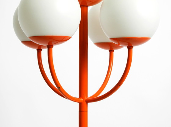 Image 1 of Original 1960S Orange Floor Lamp In Space Age Design By Kaiser Leuchten