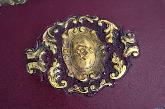 Image 1 of Boîte De Style Art Nouveau Cuir, Italie 1970