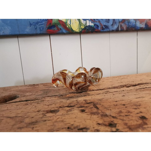 Cendrier vintage en verre de Murano, 1970