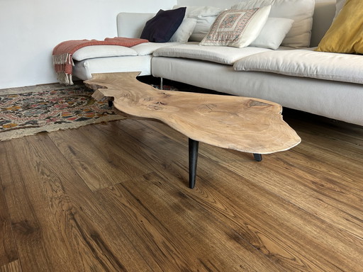Table basse faite main Live Edge