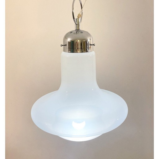 Lampe suspendue en verre du Mid Century, Italie années 1960