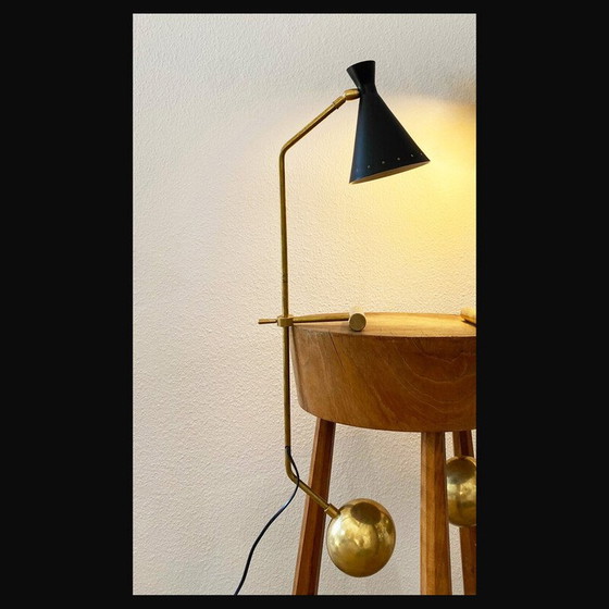 Image 1 of Lampe à contrepoids vintage en laiton, Italie 1950