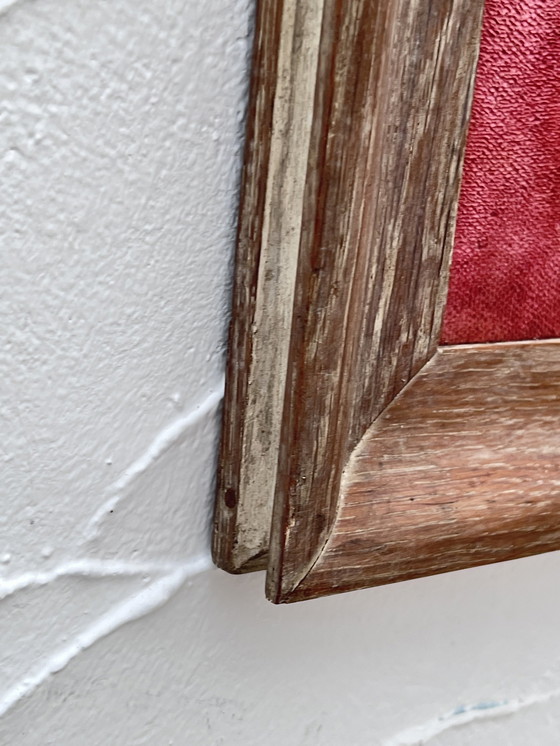 Image 1 of  Cadre  En Bois Avec Velours