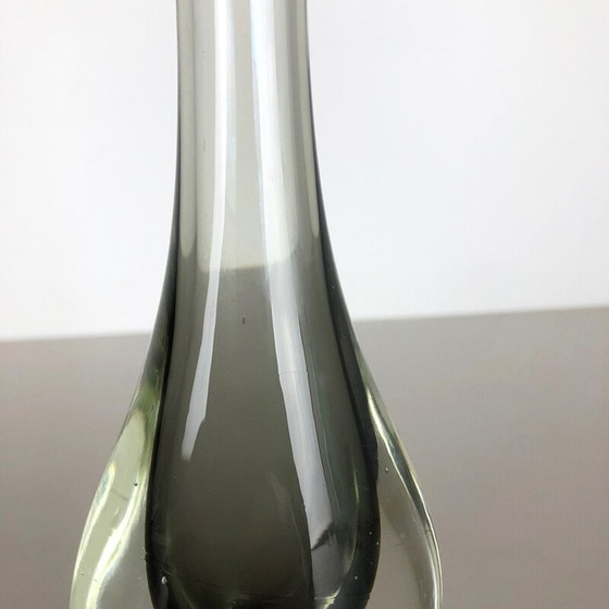 Image 1 of Vase vintage italien Poli en verre de Murano 1970