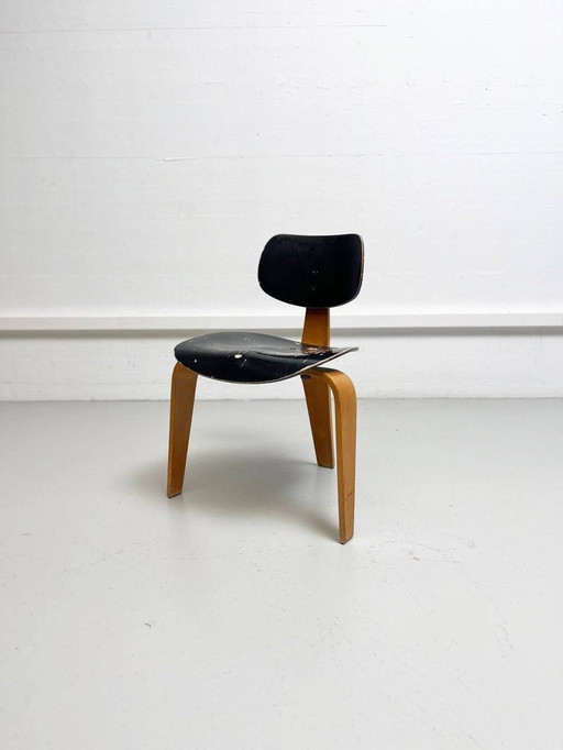 Egon Eiermann Chaise Se 42 En noir, 1949/50 Année