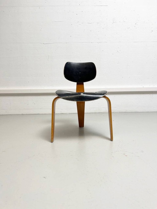 Egon Eiermann Chaise Se 42 En noir, 1949/50 Année