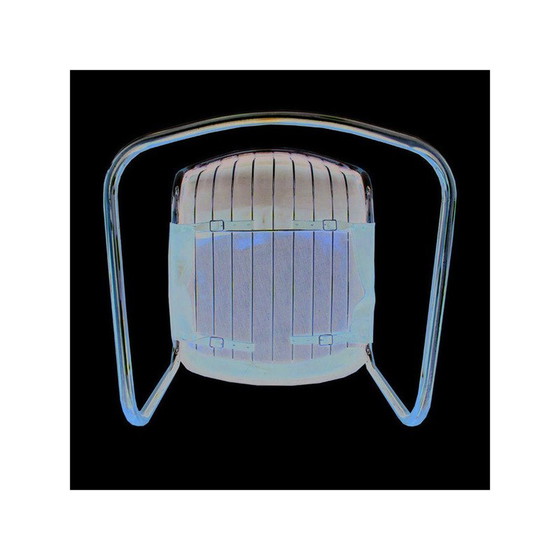 Image 1 of Paire de chaises de salle à manger vintage recouvertes de cuir de vache par Gastone Rinaldi, Italie années 1960