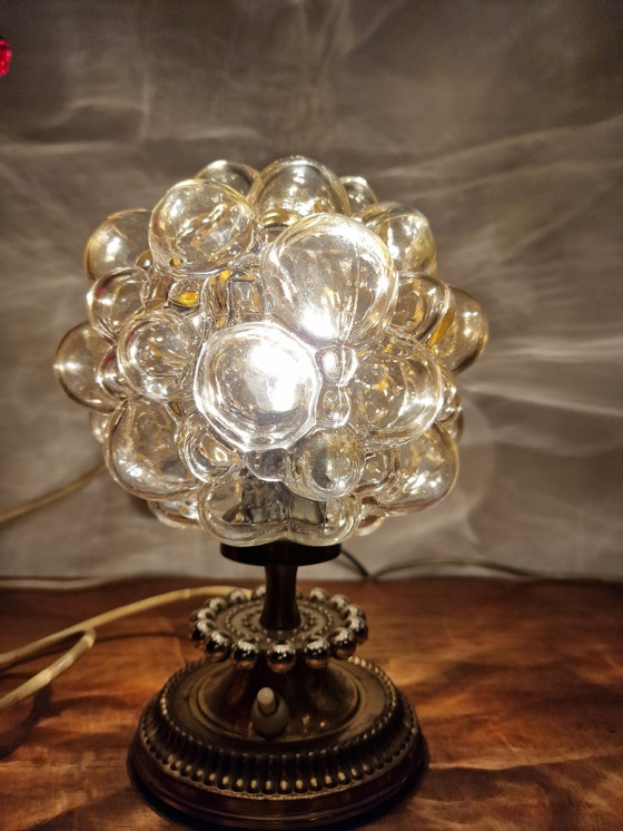 Image 1 of Rare et magnifique lampe bulle de Helena Tynell pour Glashutte Limburg