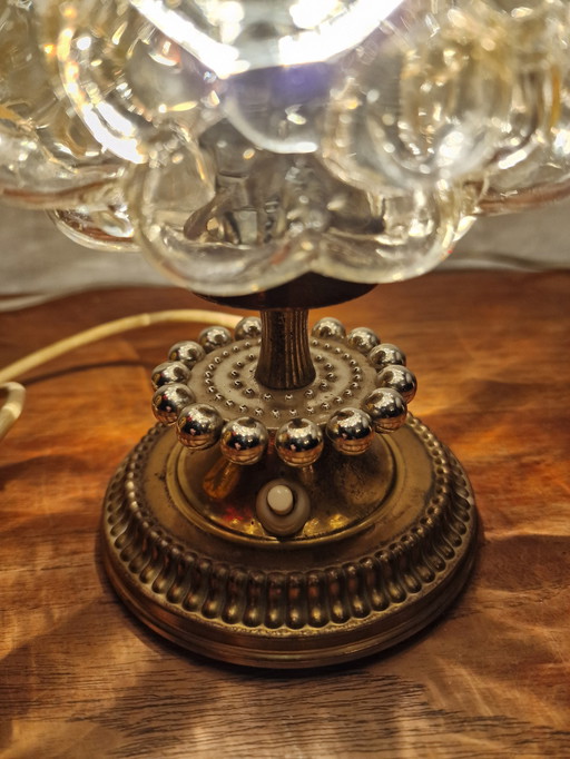 Rare et magnifique lampe bulle de Helena Tynell pour Glashutte Limburg