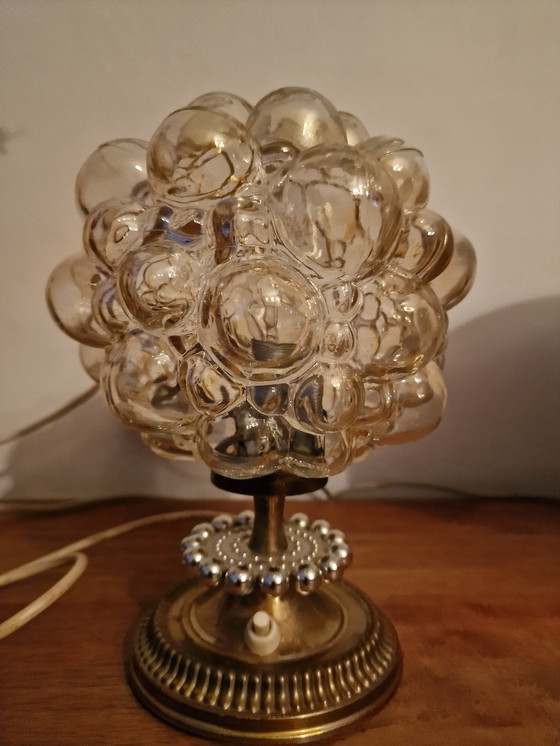 Image 1 of Rare et magnifique lampe bulle de Helena Tynell pour Glashutte Limburg