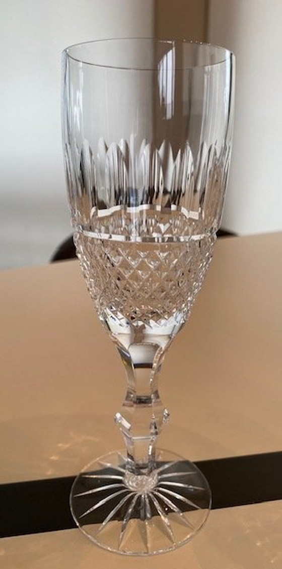 Image 1 of Verres en cristal, rouge, blanc, eau, cognac et champagne