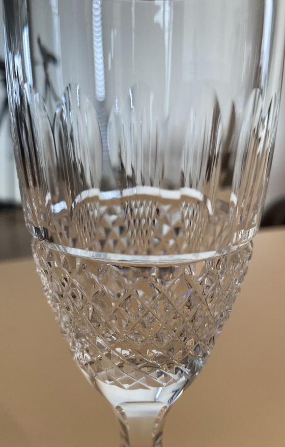 Image 1 of Verres en cristal, rouge, blanc, eau, cognac et champagne