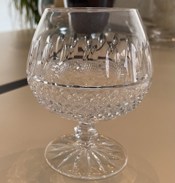 Image 1 of Verres en cristal, rouge, blanc, eau, cognac et champagne