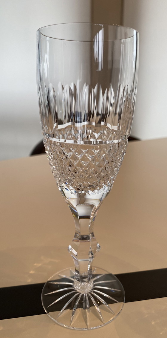 Image 1 of Verres en cristal, rouge, blanc, eau, cognac et champagne