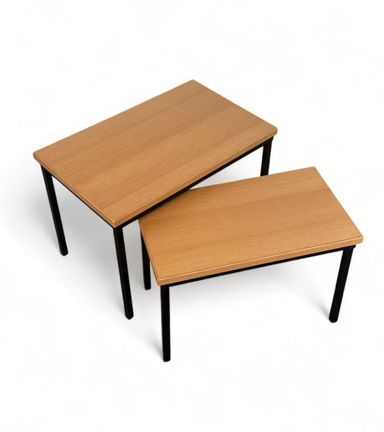 Image 1 of Vintage Side Tables Mimi Set Steel Frame