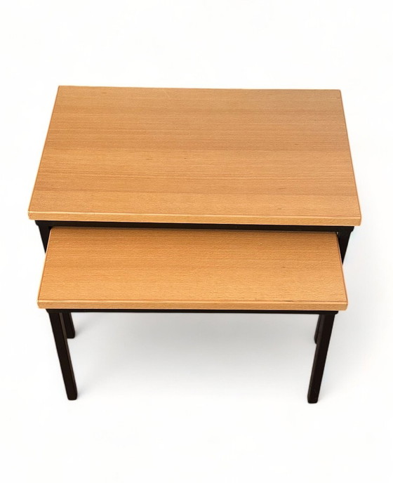 Image 1 of Vintage Side Tables Mimi Set Steel Frame
