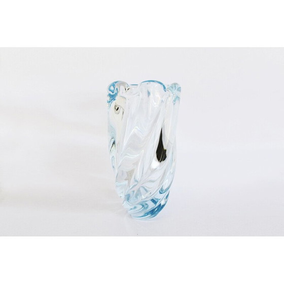 Image 1 of Vase cascade en verre vintage par Edvin Ohrstrom pour Orrefors, Suède 1940