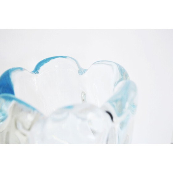 Image 1 of Vase cascade en verre vintage par Edvin Ohrstrom pour Orrefors, Suède 1940