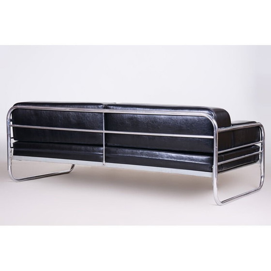 Image 1 of Canapé noir vintage de Hynek Gottwald, années 1930