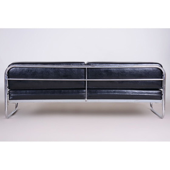 Image 1 of Canapé noir vintage de Hynek Gottwald, années 1930