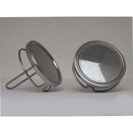 Image 1 of Récipients en acier vintage d'Ettore Sottsass pour Alessi, 1980