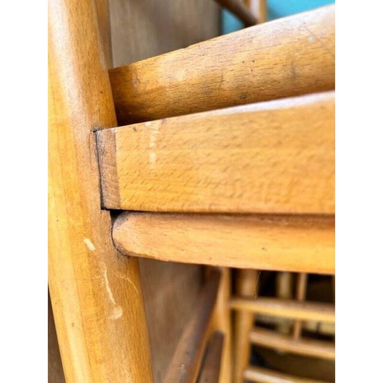 Image 1 of Paire de chaises cannées vintage en bois