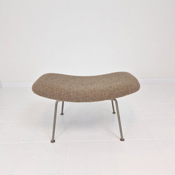 Image 1 of Fauteuil Vintage Oyster avec ottoman pieds en métal nickelé par Pierre Paulin pour Artifort, 1960