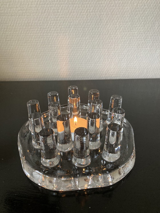 Image 1 of Chauffe-théière vintage des années 1970, Lampe à thé en verre