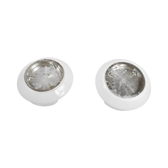 Image 1 of Paire de plafonniers blancs vintage par Rudolf Zimmermann pour Rzb Bamberg, Allemagne 1970
