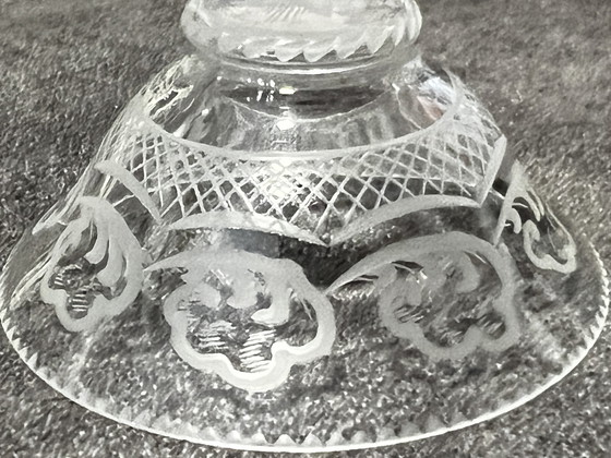 Image 1 of Petite coupe en verre Orrefors signée et datée par Simon Gate. 1927.