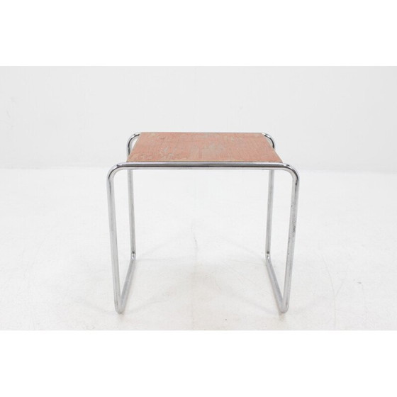 Image 1 of Table d'appoint bauhaus chromée vintage par Thonet B9, Allemagne 1930