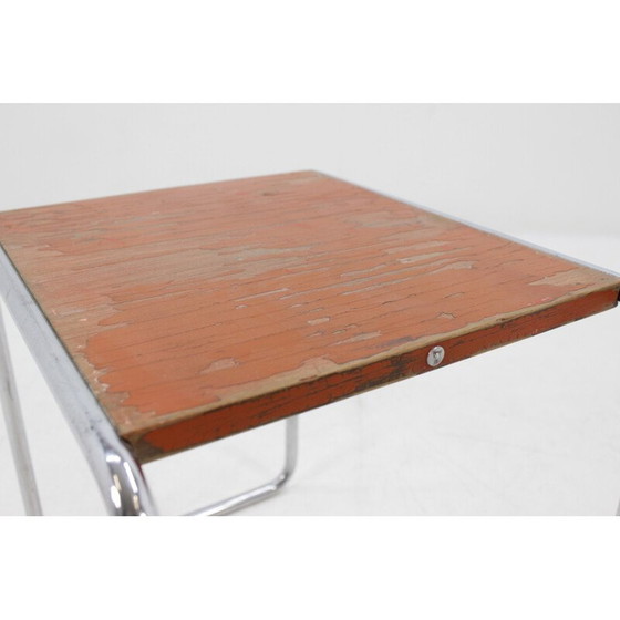 Image 1 of Table d'appoint bauhaus chromée vintage par Thonet B9, Allemagne 1930