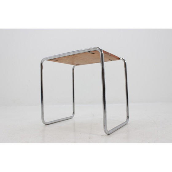 Image 1 of Table d'appoint bauhaus chromée vintage par Thonet B9, Allemagne 1930