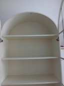 Vitrine avec couvercle rond